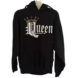 Queen AMS Graphic Black Hoodie Mens Size S (Unisex)